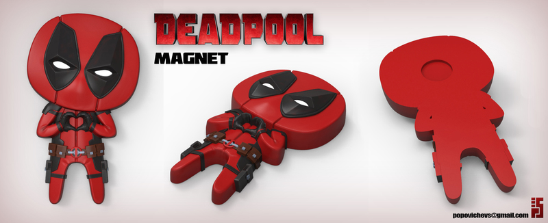 Deadpool "Feel The Love" Magnet