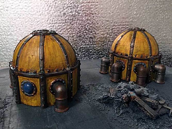 Industrial dome for wargaming Part #1 3D Print 62437