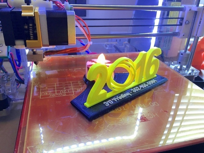 2016 Gimbal Stand with Tea Lamp 3D Print 62533