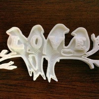 Small Love Birds 3D Printing 62590