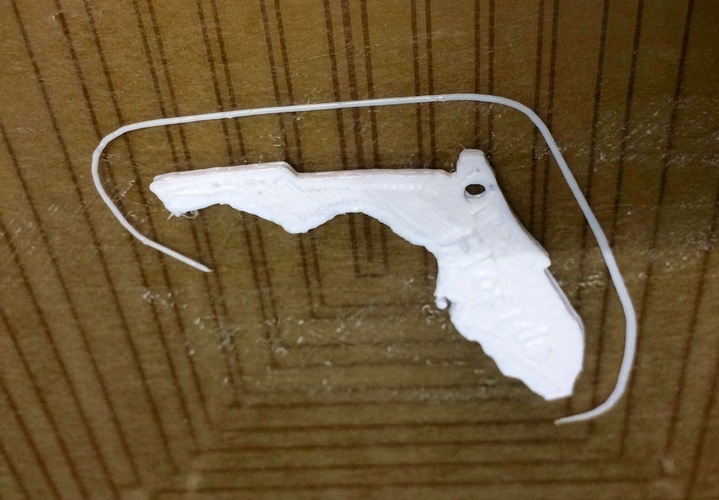 Florida Keychain 3D Print 62591