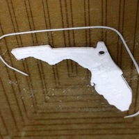 Small Florida Keychain 3D Printing 62591