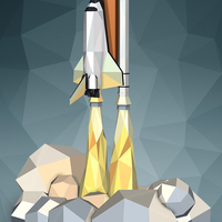 Shuttle Launch Figurine (Extra Large) - Thumbnail 1