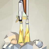 Shuttle Launch Figurine (Extra Large) - Thumbnail 2