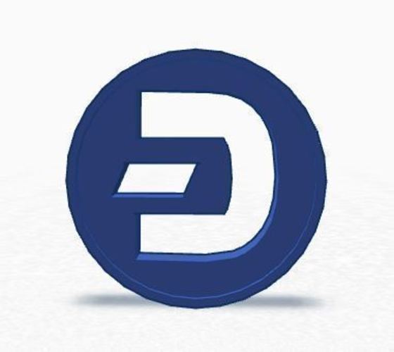 Dash Coin / Logo coin / cryptocurrency 3D Print 62628