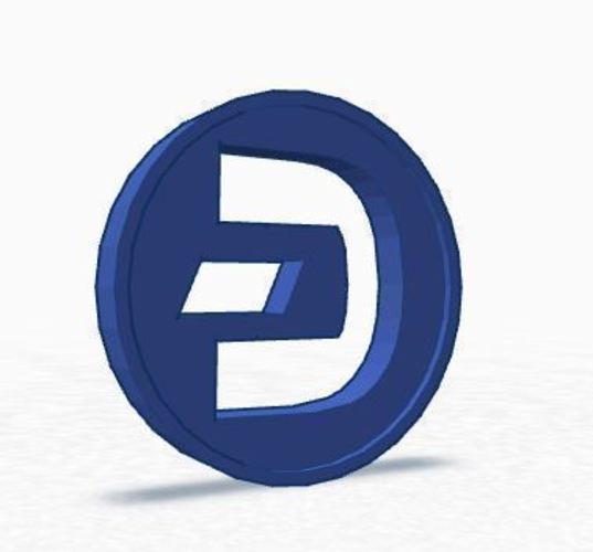 Dash Coin / Logo coin / cryptocurrency 3D Print 62629