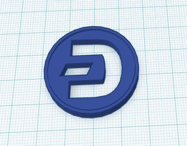 Dash Coin / Logo coin / cryptocurrency 3D Print 62630