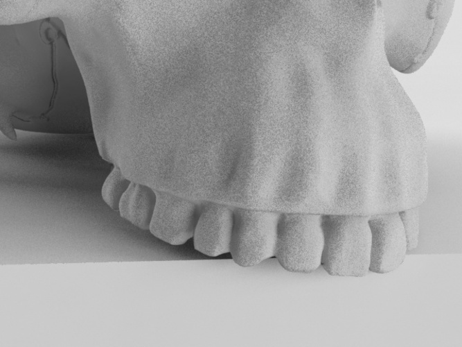Realistic anatomic art Skull 3d printable - high quality details 3D Print 62636