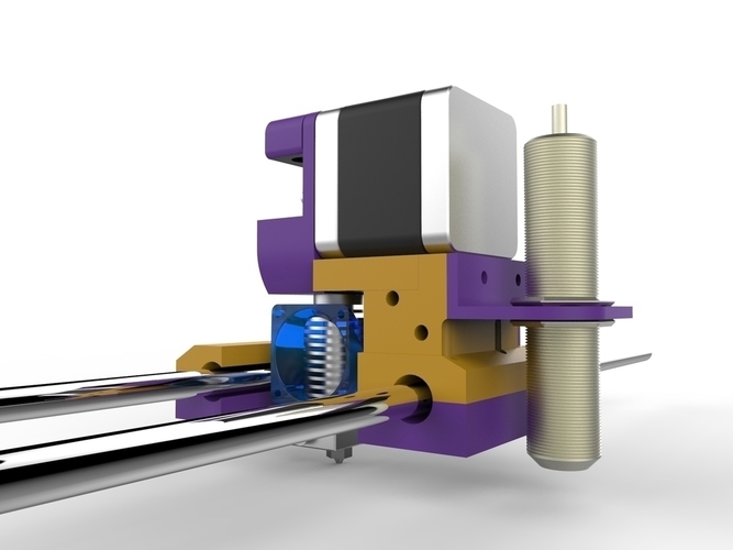J Head MK8 carriage for Da Vinci 3D Print 62710