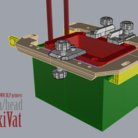 Small DrumHead FlexVat for Uncia printer. detachable version. 3D Printing 62727