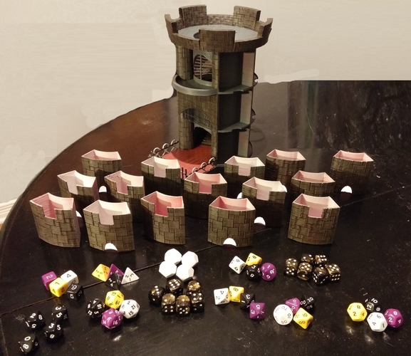 Dice Tower and Storage 3D Print 62829