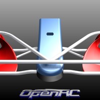 Small OpenRC F1 Car Front Bumper v1 3D Printing 62990