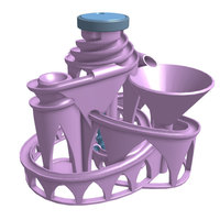The Cyclone: triple lift, triple track marble machine - Thumbnail 2