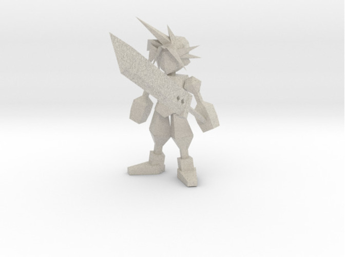 Cloud Strife Low Poly