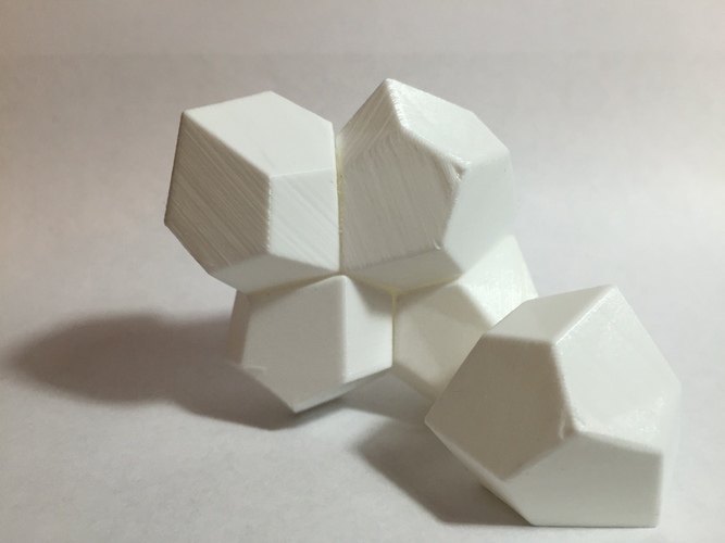 13 Faced, Space-Filling Polyhedron 3D Print 63347