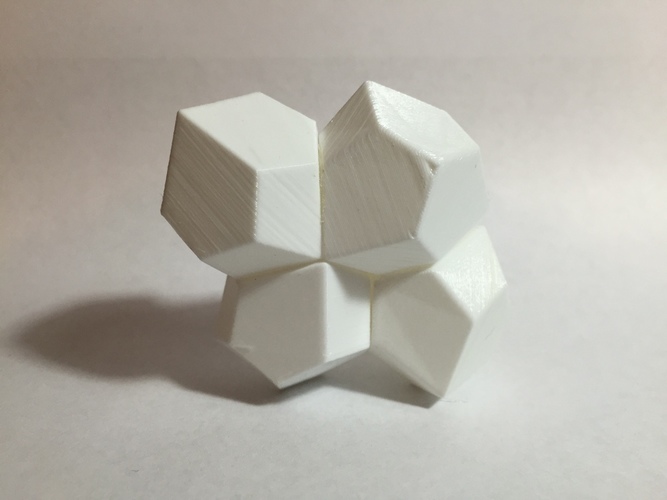 13 Faced, Space-Filling Polyhedron 3D Print 63348