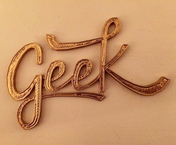 "Geek" Letttering 3D Print 63352