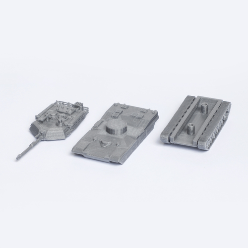M1 Abrams Tank Simple Model Kit 3D Print 63447