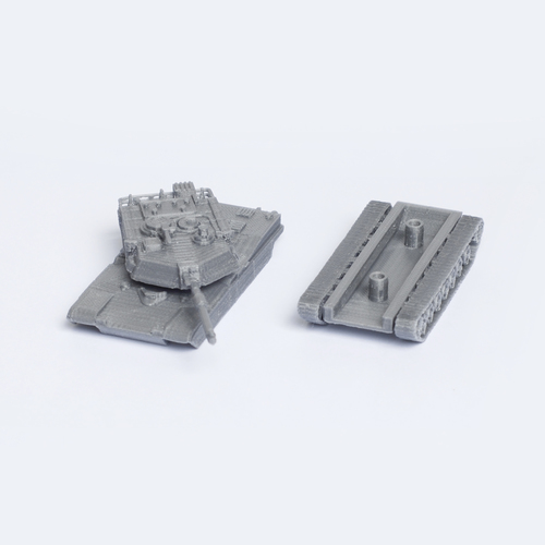 M1 Abrams Tank Simple Model Kit 3D Print 63448