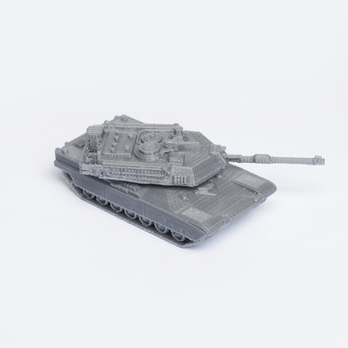 M1 Abrams Tank Simple Model Kit 3D Print 63451