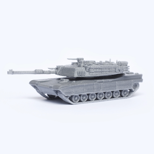 M1 Abrams Tank Simple Model Kit 3D Print 63452