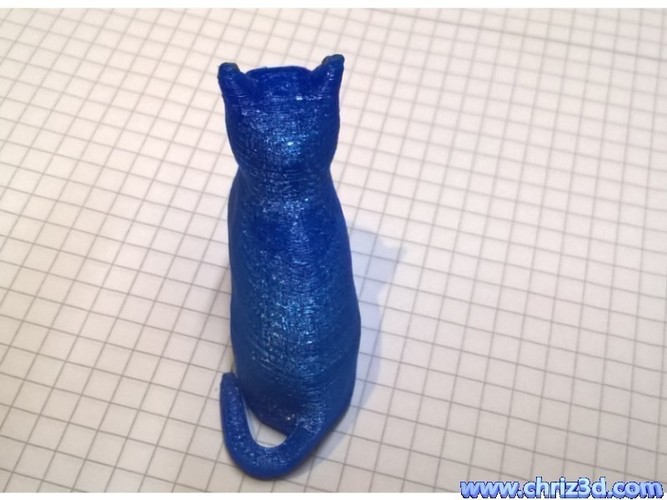 sitting cat 3D Print 63485
