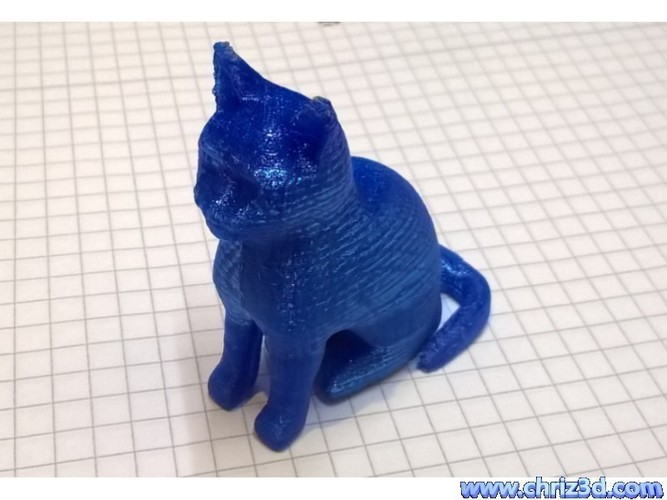 sitting cat 3D Print 63486