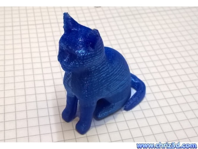  3D  Printed  sitting cat  by ChriZ3D Pinshape