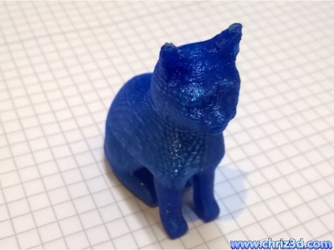  3D  Printed  sitting cat  by ChriZ3D Pinshape