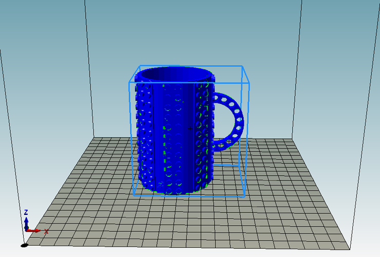 3d Cup 2x12 Lego 96x62mm 3D Print 63551