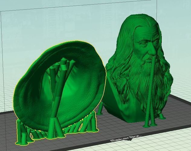 Gandalf Bust 3D Print 63577