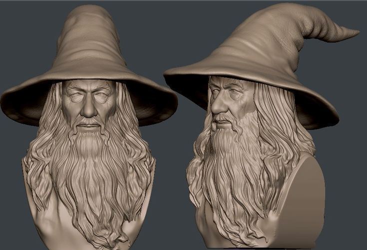 Gandalf Bust 3D Print 63578