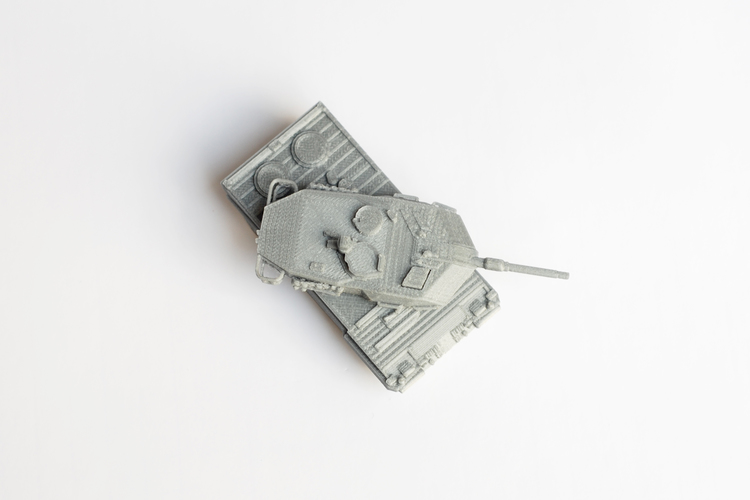 Leopard Tank Simple Model Kit 3D Print 63603