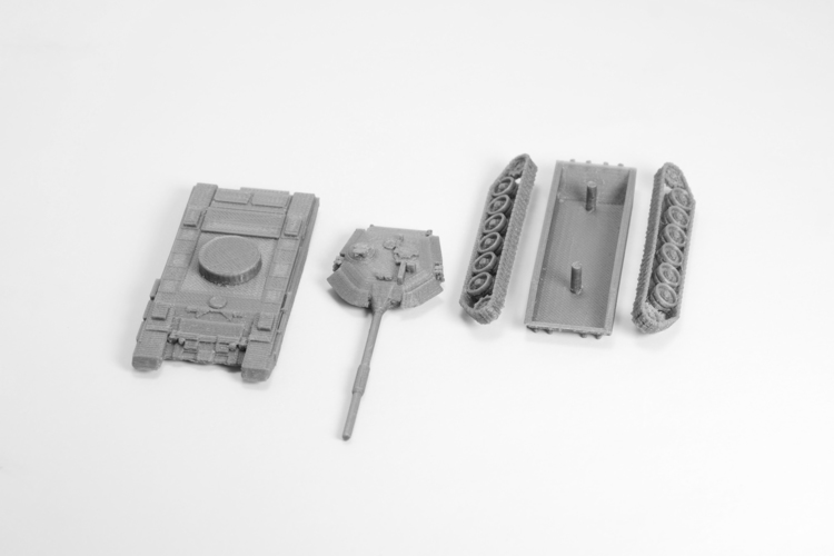 T90 Tank Simple Model Kit 3D Print 63605