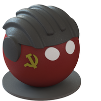 Small USSR countryball 3D Printing 63625
