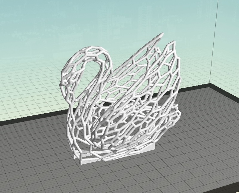Voronoi Experiment No:14 Odile The Swan