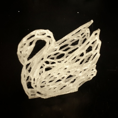 Voronoi Experiment No:14 Odile The Swan 3D Print 63637