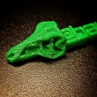 Small T-rex Keychain With Custom Message 3D Printing 63642