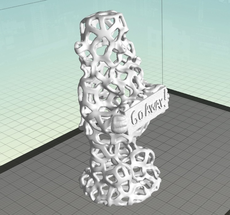 Voronoi Experiment No:12 "Go Away Gnome"