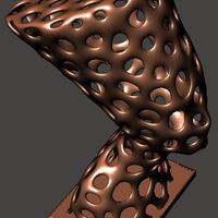 Small Voronoi Experiment No:10 Nefertiti 3D Printing 63656