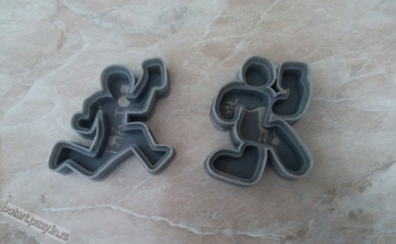 Orienteering runner cookie cutter