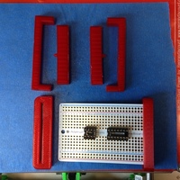 Small Adafruit protoboard holder 3D Printing 64013