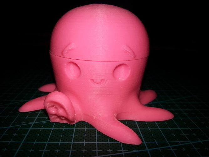 Cute Octopus candy holder with mouth 3D Print 64049