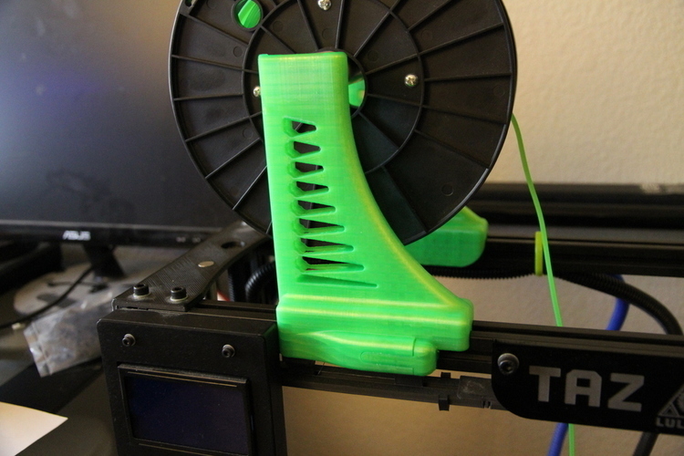 Lulzbot Taz 4 or 5 top Filament spool holder 3D Print 64091