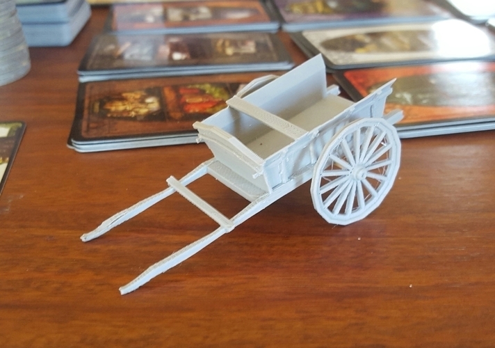 Small Cart 28mm - fits 1" base 3D Print 64119