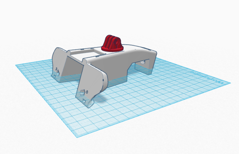 Gopro accesory adapter front for F1 RC 