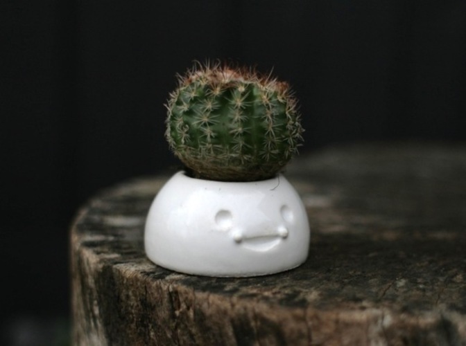 Happy Planters- Small 3D Print 6434