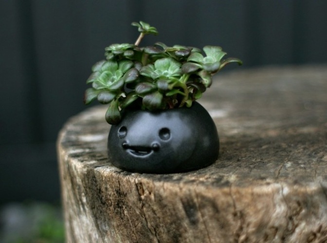 Happy Planters- Small 3D Print 6435