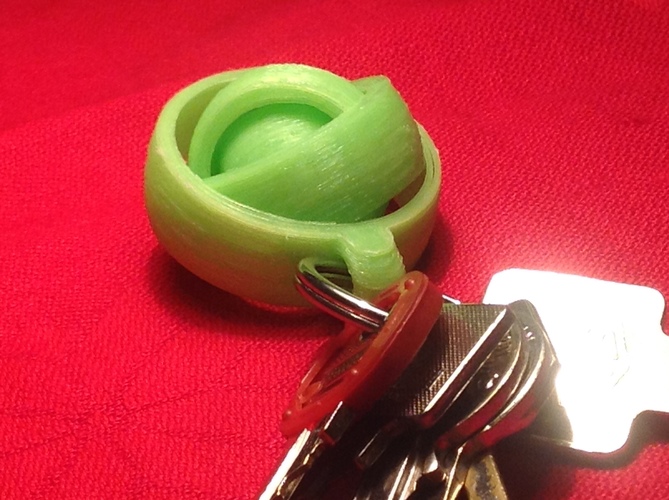 gyroscopic keychain 3D Print 64489