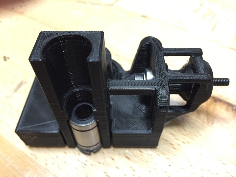 Prusa X axis end brackets with flanged nut for TR8